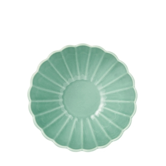 🎄 New Pioneer Woman Colette Scallop Green 12-Piece Dinnerware Set - Picture 5 of 10